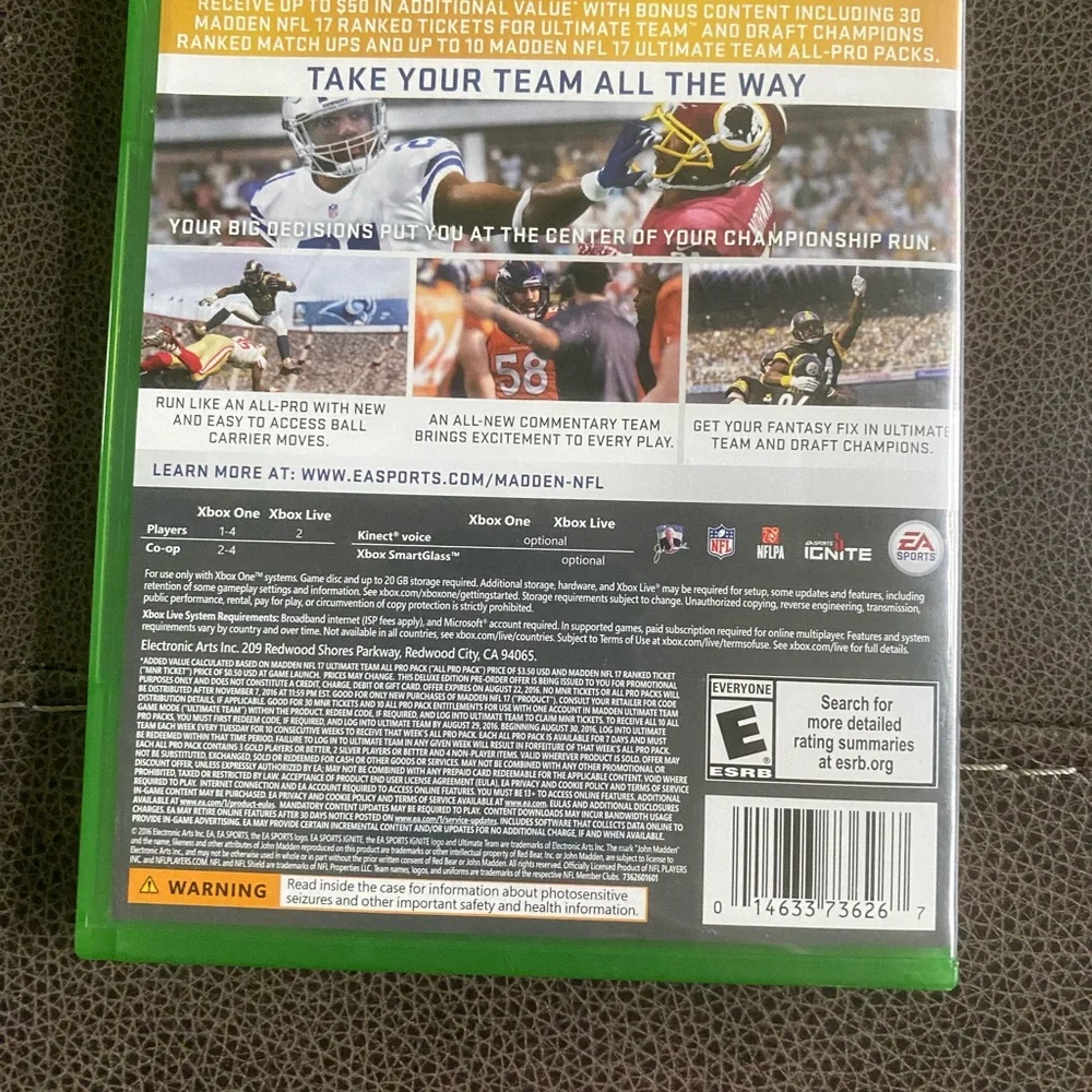 Madden NFL 17: Deluxe Edition (Microsoft Xbox One, 2016)